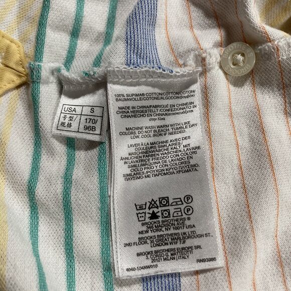 Brooks Brothers Striped Polo (Men’s Size S) • Multicolor • Performance Fit EUC - Picture 5 of 6